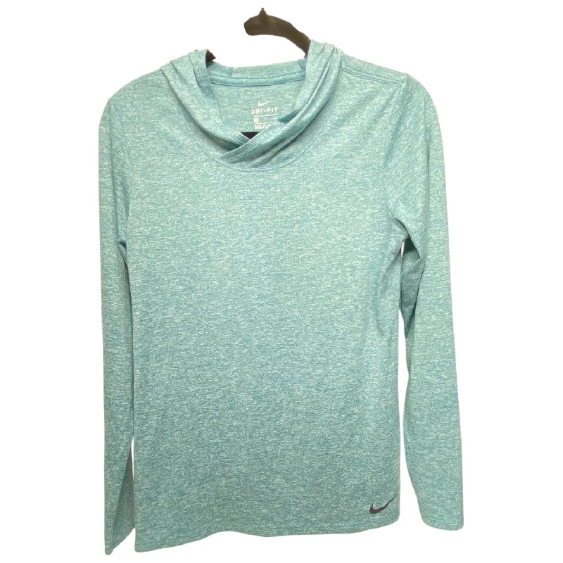 Men's Hoodies with Contrast Fabric PanelsAthletic Sweatshirt Hoodie By Nike Apparel In Blue, Size: S Men's Hoodies with Contrast Fabric PanelsAthletic Sweatshirt Hoodie By Nike Apparel In Blue, Size: S