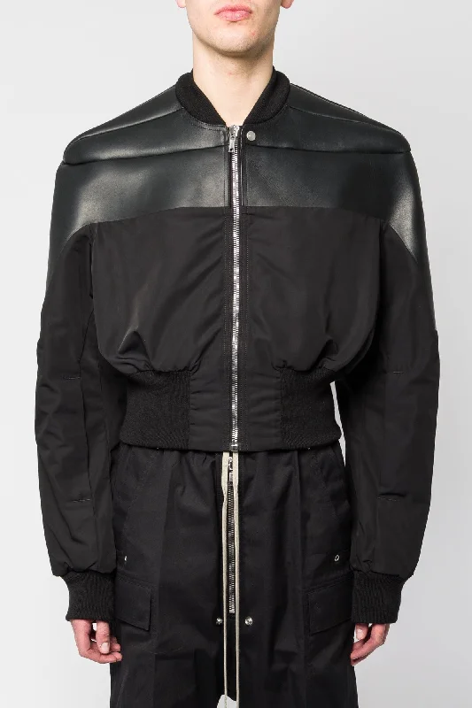 Casual Men's Bomber JacketsRick Owens Girdered Bomber in Black SS25