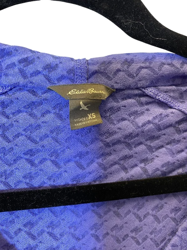 Men's Hoodies with DrawstringsSweatshirt Hoodie By Eddie Bauer In Purple, Size: Xs