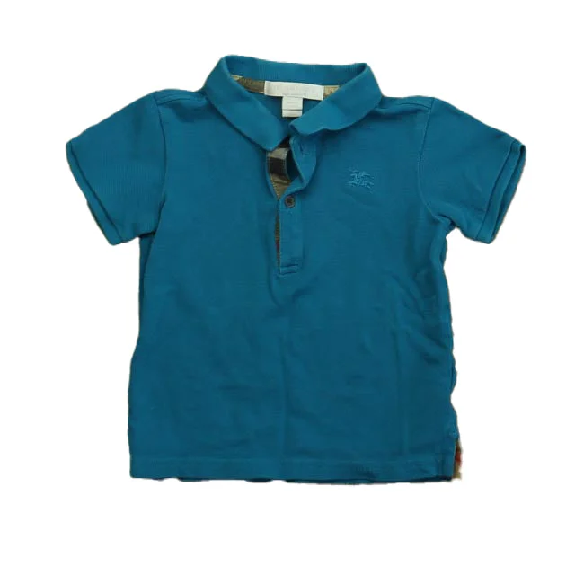 Men's Shirts with Adjustable CuffsBurberry Boys Blue Polo Shirt