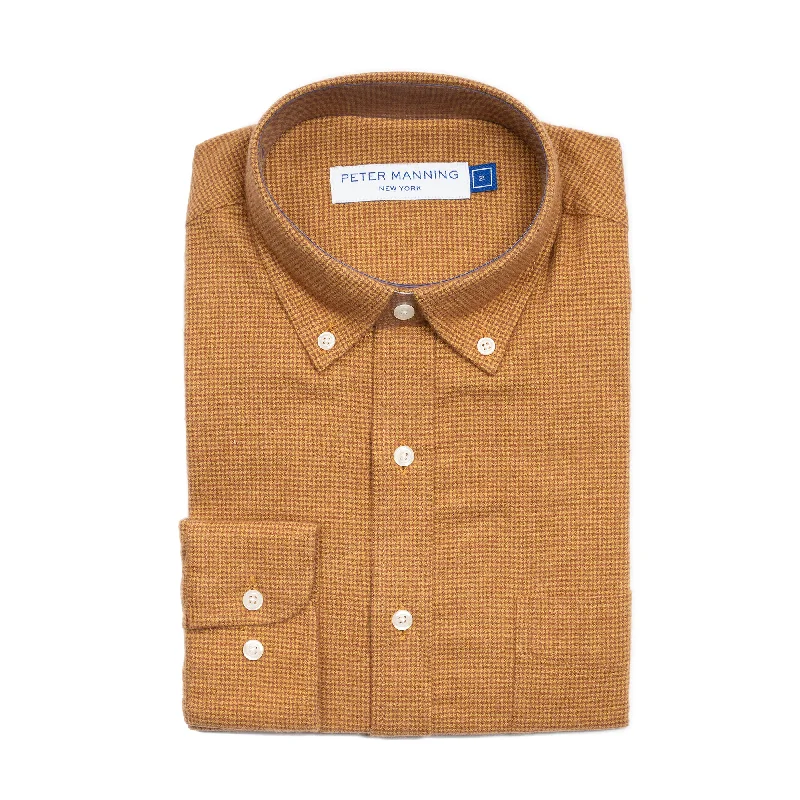 Men's Solid-Color Block Shirts for a Bold StatementEveryday Flannels - Tan Microcheck Men's Solid-Color Block Shirts for a Bold StatementEveryday Flannels - Tan Microcheck