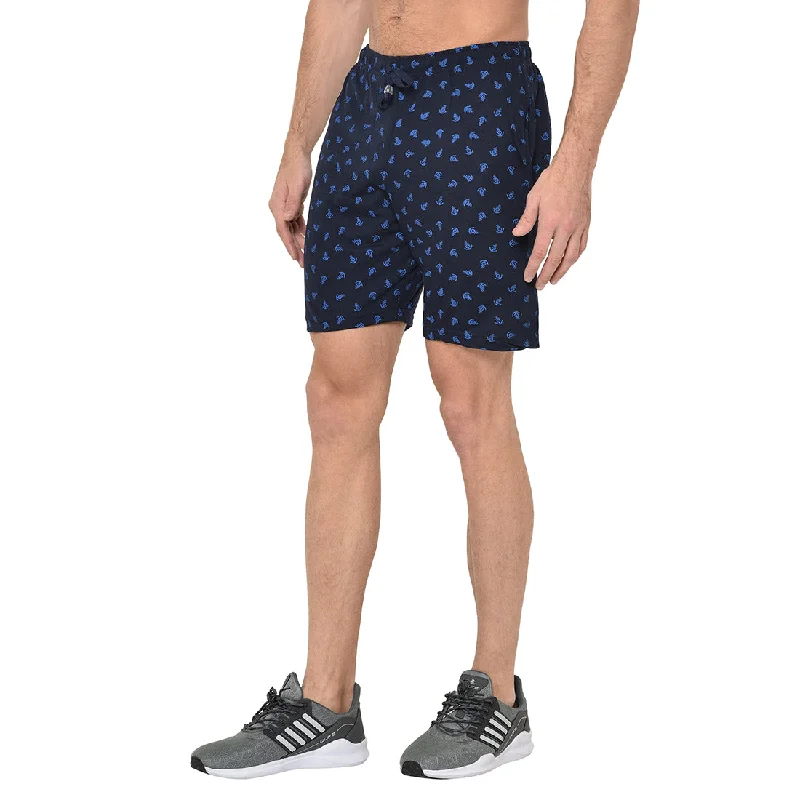 Men's Long-Lasting Cargo ShortsMack Jonney Dark Blue Shorts For Men's