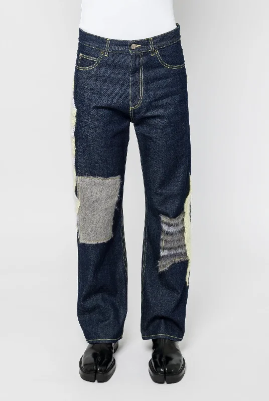 Men's Coats with VentilationMarni Mixed Denim Trouser