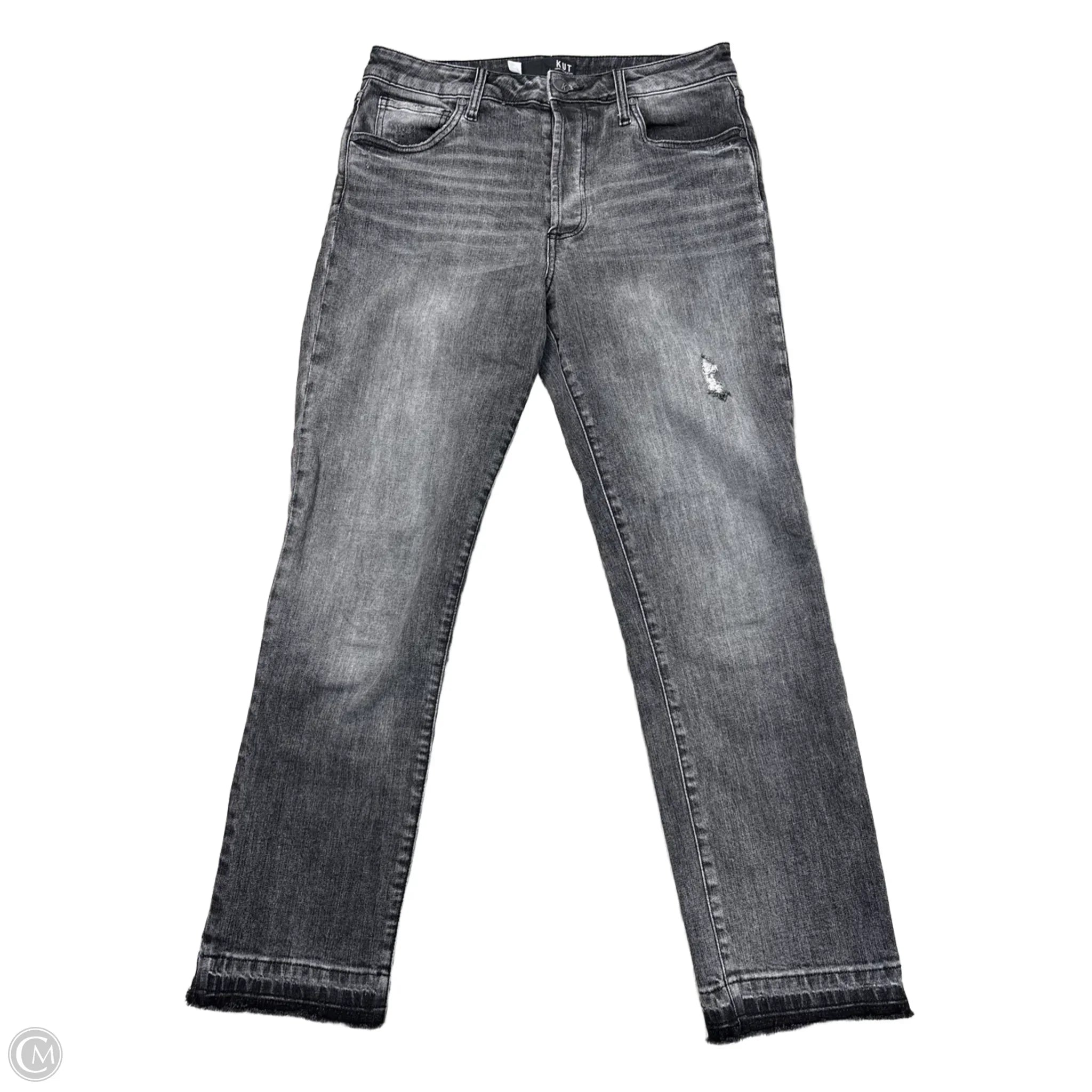 Classic Blue Men's JeansJeans Straight By Kut In Black Denim, Size: 6l
