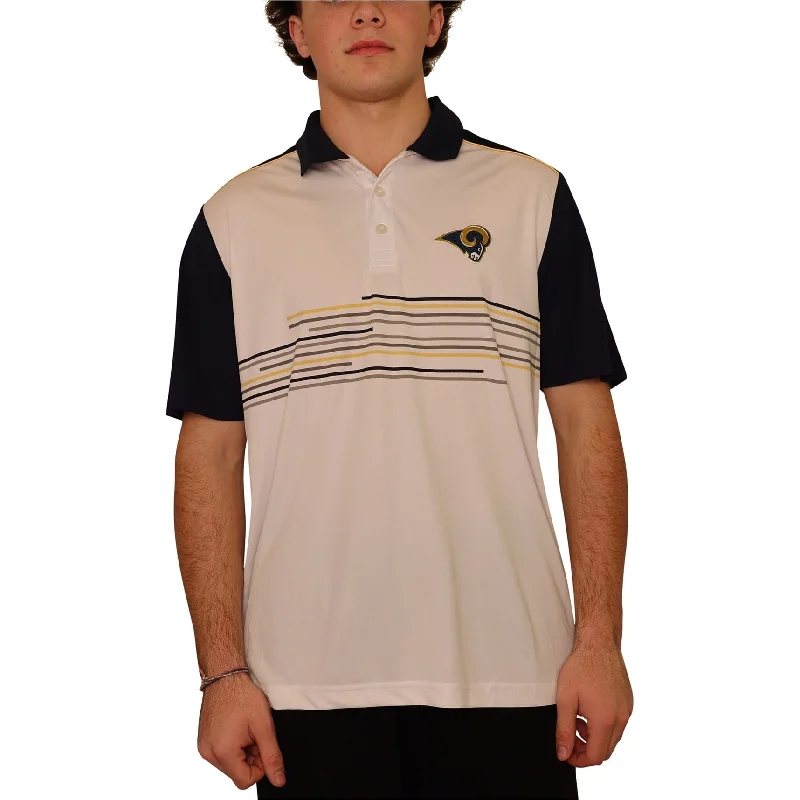 Men's Shirts with Embellished HemlinesCutter & Buck Mens LA Rams Rugby Polo Shirt, White, Large Men's Shirts with Embellished HemlinesCutter & Buck Mens LA Rams Rugby Polo Shirt, White, Large