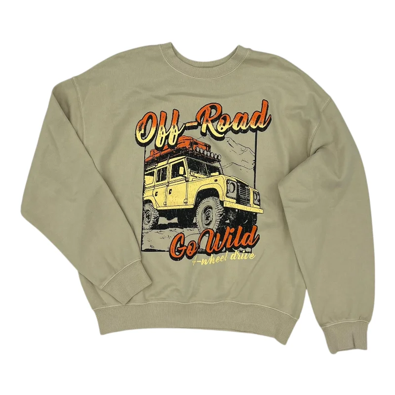 Men's Hoodies for YogaSweatshirt Crewneck By Tres Bien In Tan, Size:M
