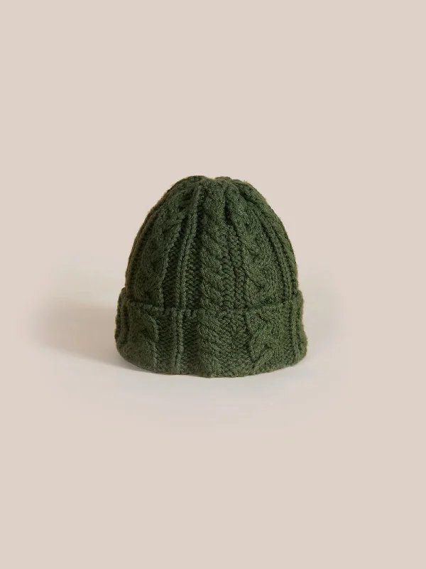Waterproof Fishing HatsForest Cable Knit Beanie