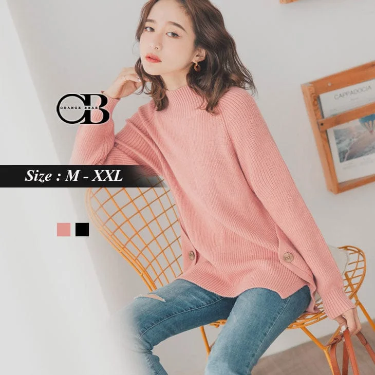 Men's Sweaters in Earthy TonesLONG SLEEVE HIGN NECK KNIT TOPS