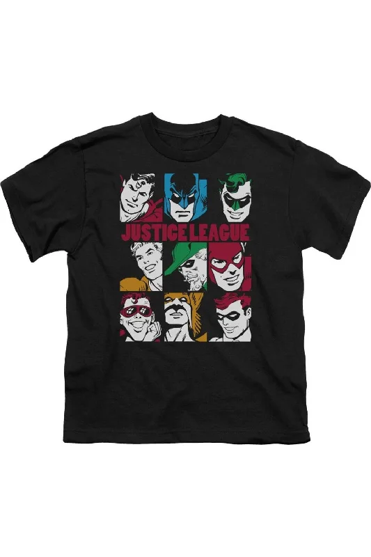 Men's Shirts with Zippered PocketsDC Comics Nine Blocks Of Justice Short Sleeve Juvenile Tee / T-Shirt Men's Shirts with Zippered PocketsDC Comics Nine Blocks Of Justice Short Sleeve Juvenile Tee / T-Shirt