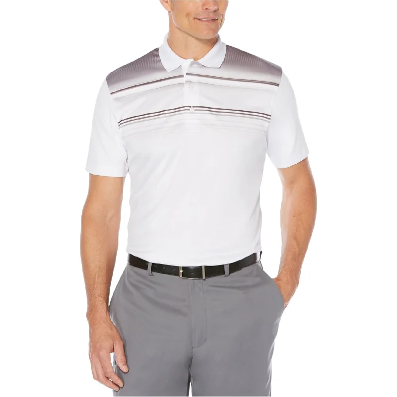 Men's Shirts with Pocket SquaresPGA Tour Mens Colorblocked Rugby Polo Shirt, White, Small Men's Shirts with Pocket SquaresPGA Tour Mens Colorblocked Rugby Polo Shirt, White, Small