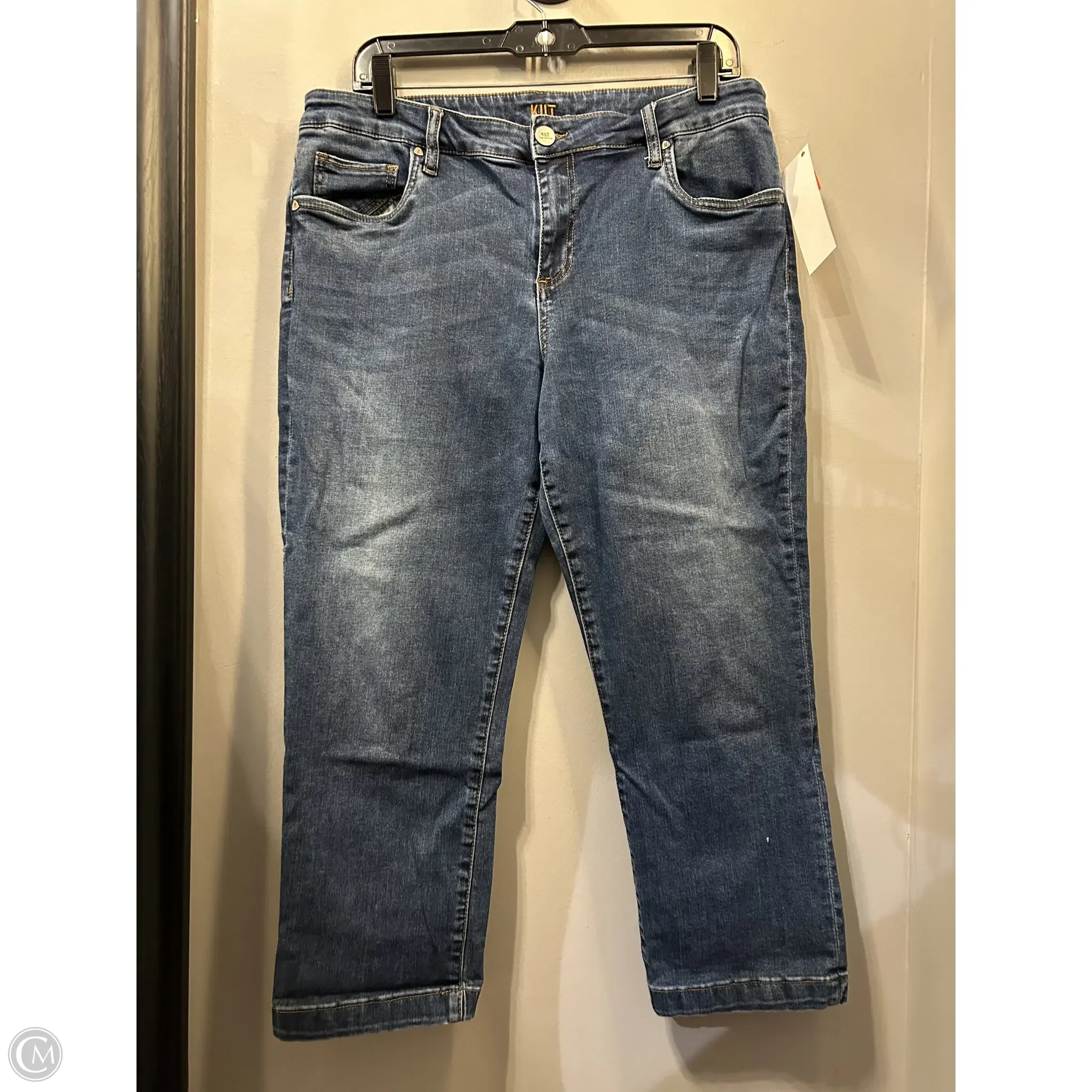 New Arrival Men's JeansJeans Cropped By Kut In Blue Denim, Size: 14