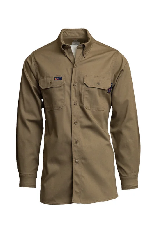 Men's Pocket T-Shirts for Added FunctionalityFR Uniform Shirt | 7oz. 100% Cotton | Khaki Men's Pocket T-Shirts for Added FunctionalityFR Uniform Shirt | 7oz. 100% Cotton | Khaki