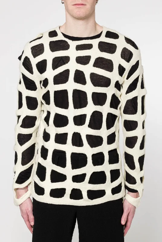 Men's Coats with Stretch FabricComme des Garçons Homme Plus Worsted Yarn Sweater