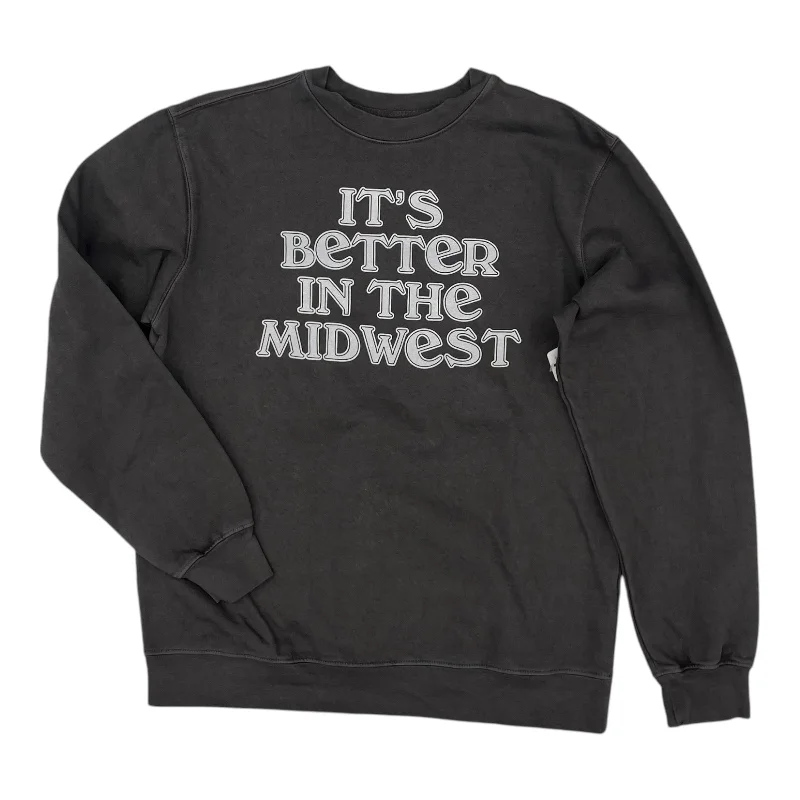 Men's Hoodies for WorkoutSweatshirt Crewneck By Girl Dangerous In Grey, Size:Xs