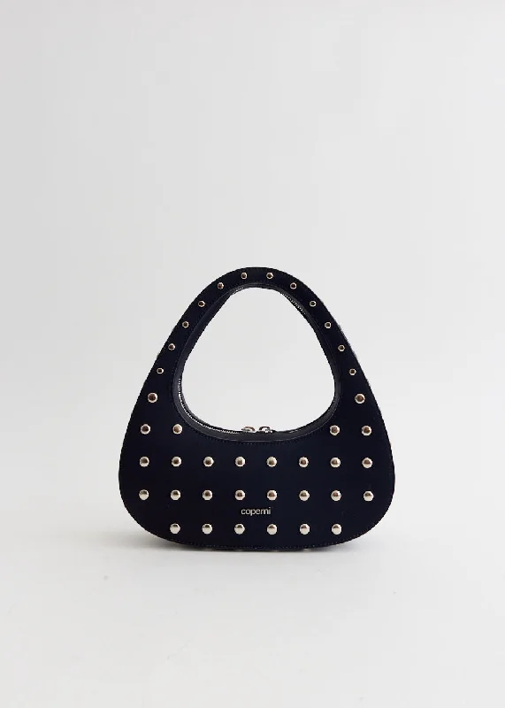 Studded Crossbody Baguette Swipe Bag