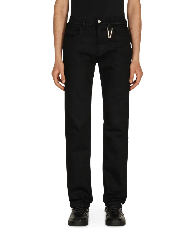 True Black 6 Pocket Jeans with Ring Black