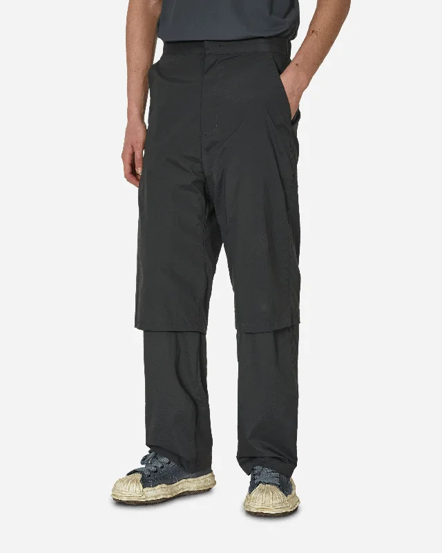 Sheer Layered Pants Charcoal