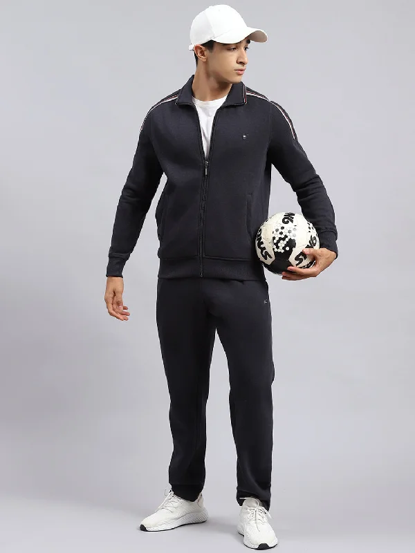 Men Grey Plain Tracksuit