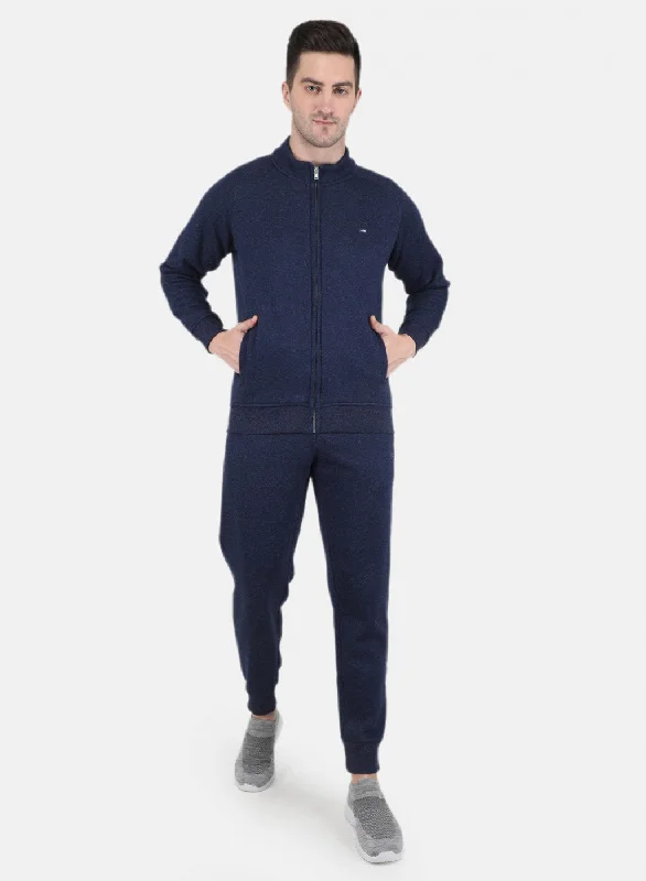 Men NAvy Blue Tracksuit with Jogger