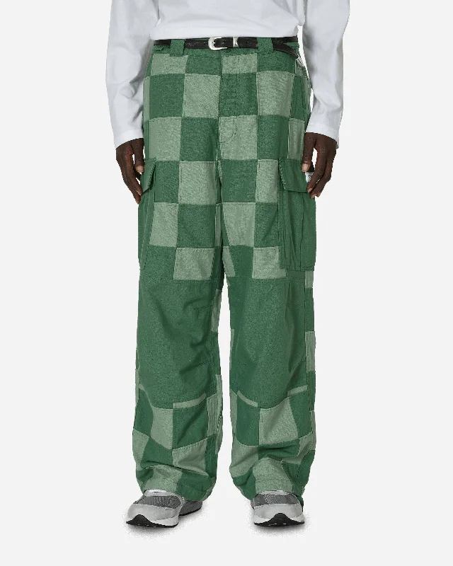 Patchwork Cargo Pants Myrtle Green