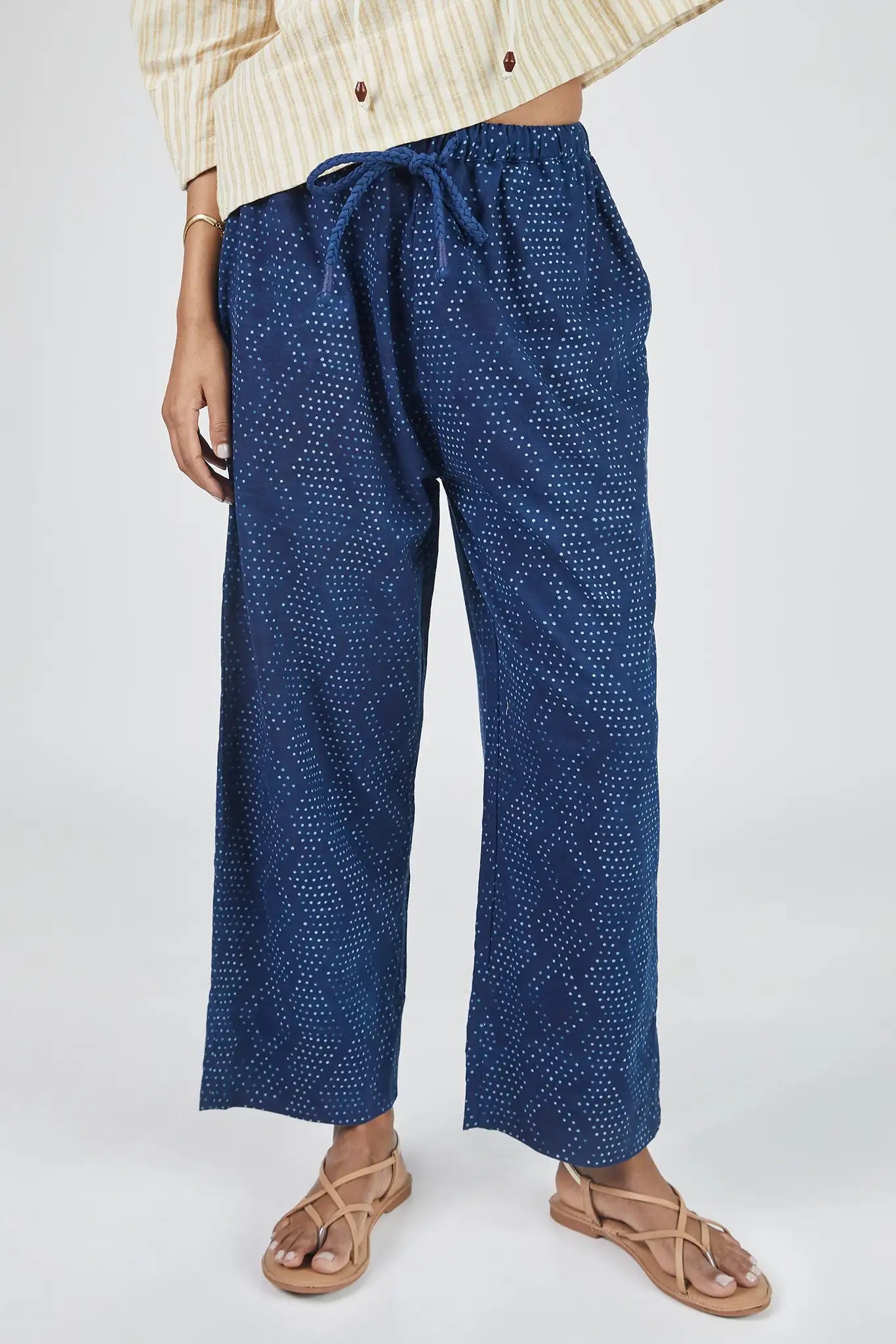 Umber & Ochre Garima Pant - Indigo Dot