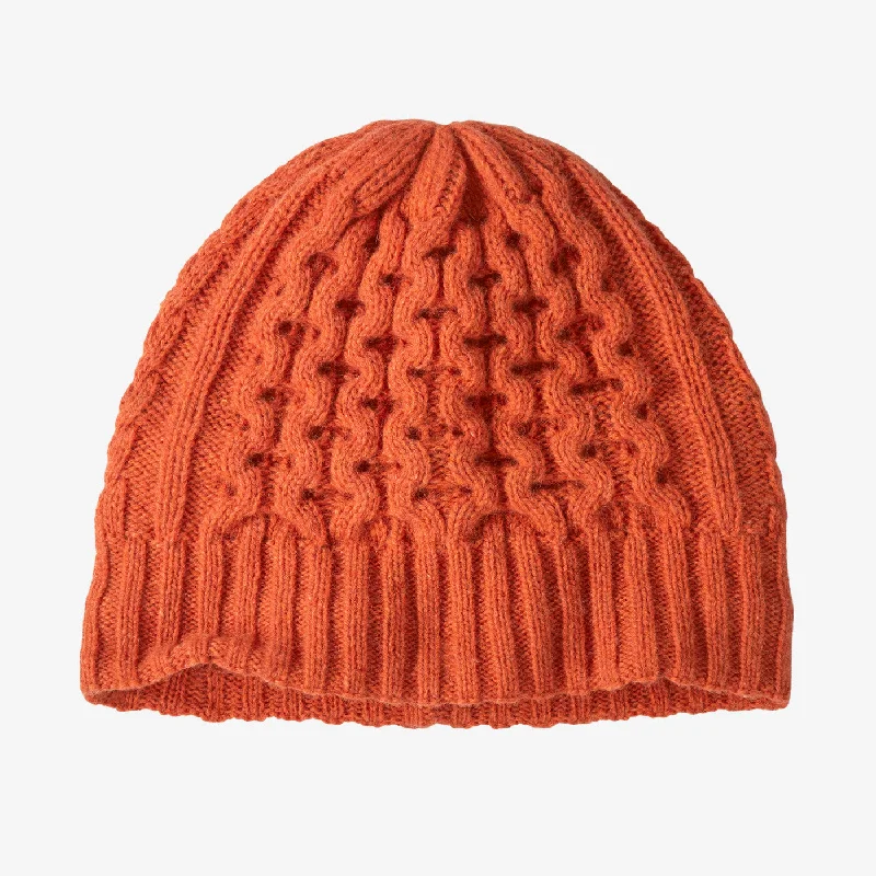 Patterned Beanie CapsCoastal Cable Beanie - Madder Red