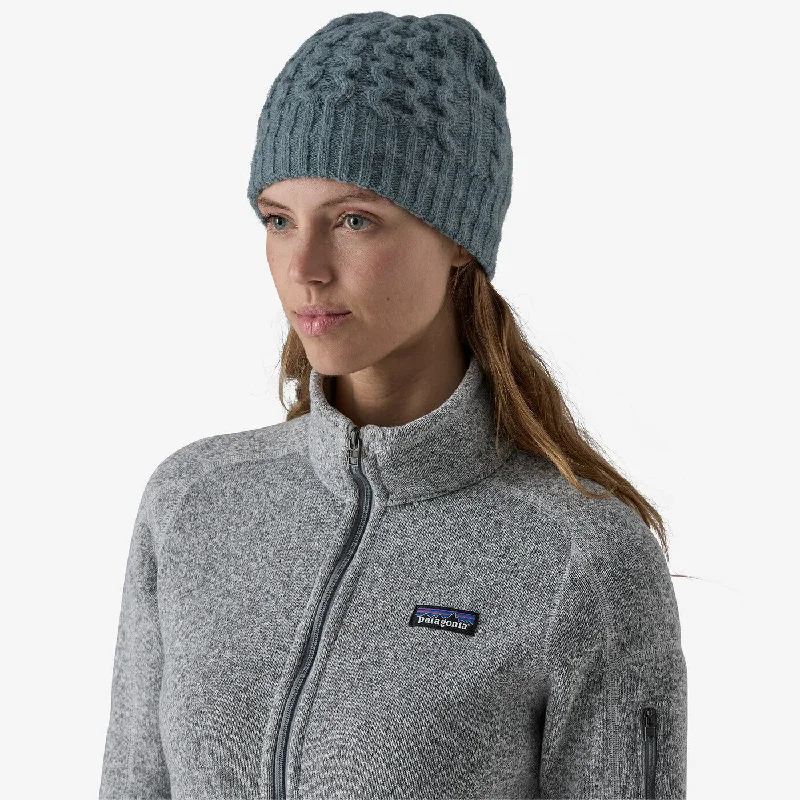 Oversized Fedora HatsCoastal Cable Beanie - Utility Blue