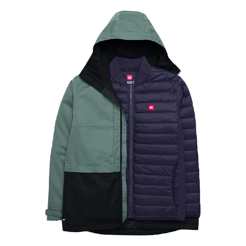 Men's Coats with Synthetic Insulation686 2024 Smarty Form Jacket - Cypress Green Colourblock Men's Coats with Synthetic Insulation686 2024 Smarty Form Jacket - Cypress Green Colourblock