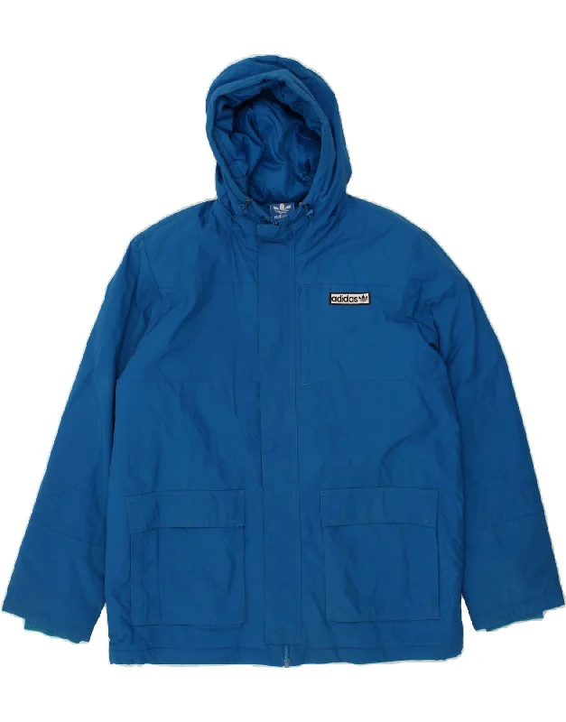 Men's Coats with Down InsulationADIDAS Mens Hooded Windbreaker Jacket UK 40 Large Blue Cotton Men's Coats with Down InsulationADIDAS Mens Hooded Windbreaker Jacket UK 40 Large Blue Cotton