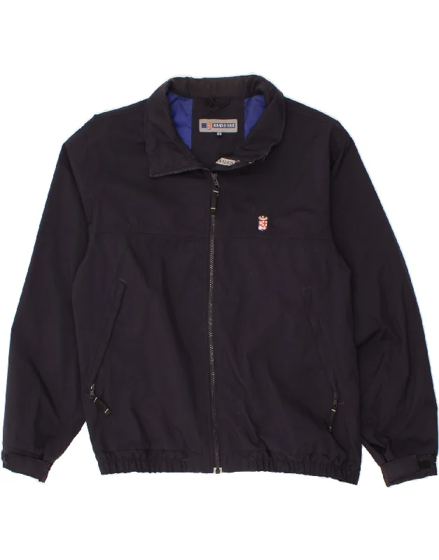 Men's Coats for TravelARMATA DI MARE Mens Bomber Jacket IT 50 Large Navy Blue Polyamide
