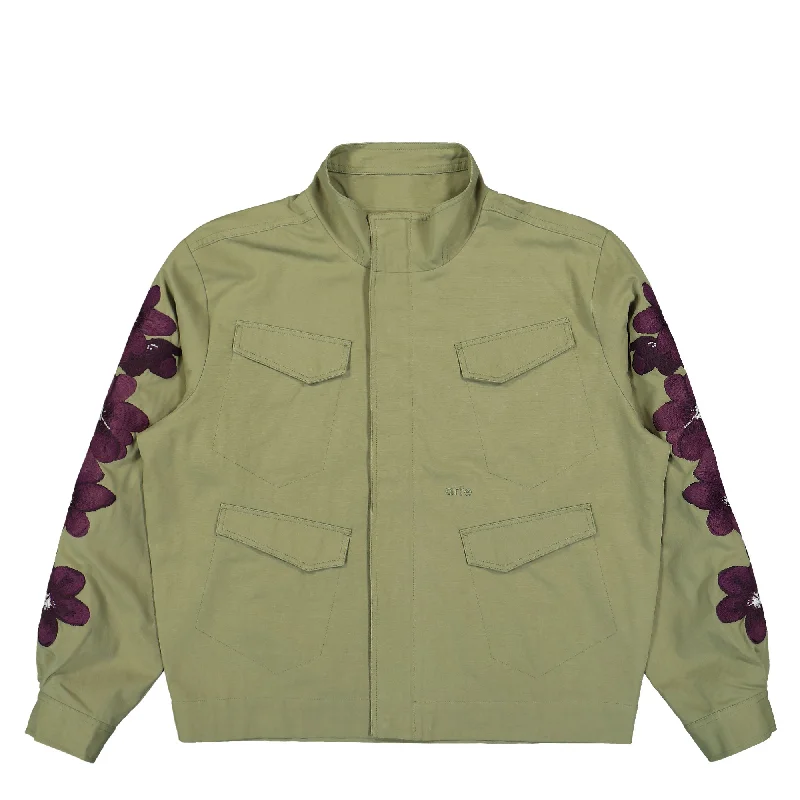 High-Quality Men's Duffle CoatsFlower Embroidery Jacket