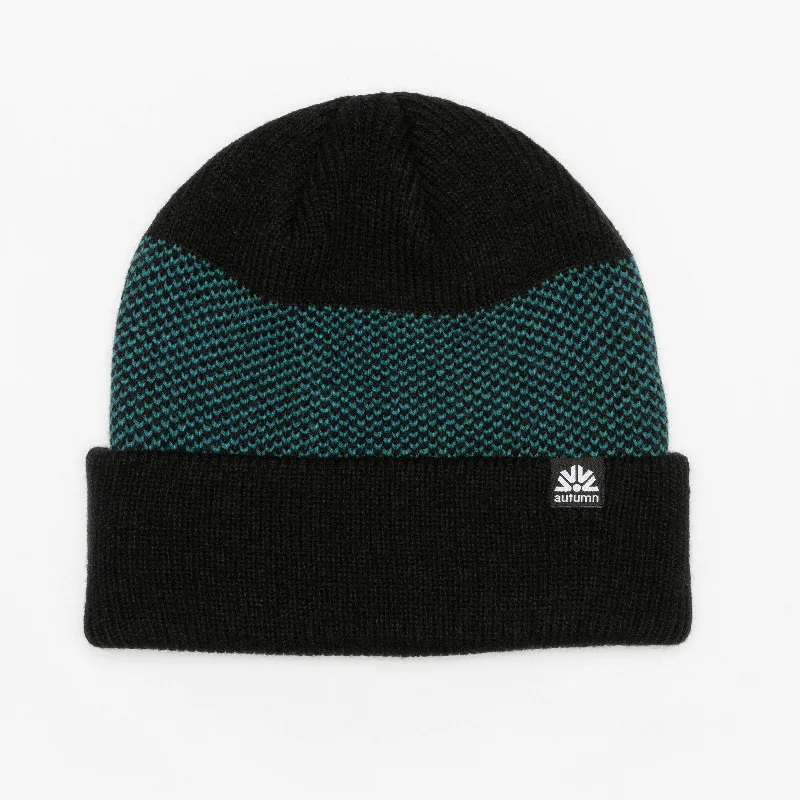 Lightweight Baseball CapsAUTUMN Birdseye Beanie Black