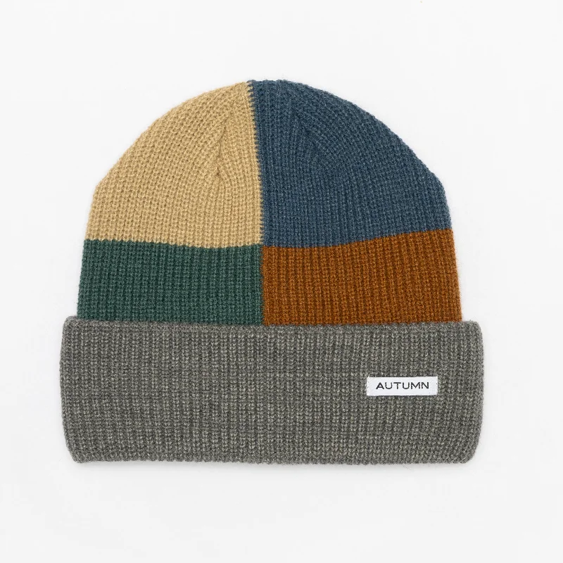 Durable Work HatsAUTUMN Patchwork Beanie Grey
