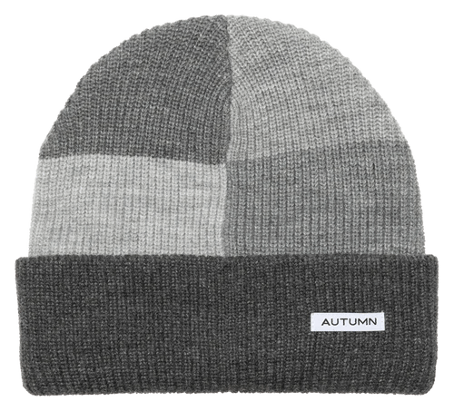 Cool Snapback HatsAUTUMN Patchwork Beanie Grey