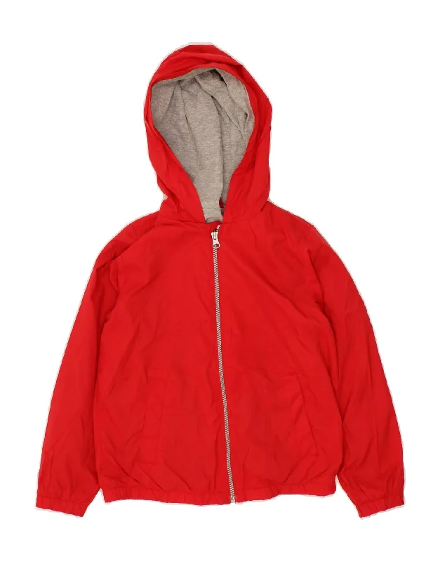Men's Coats with Fur TrimBENETTON Boys Hooded Bomber Jacket 9-10 Years Red