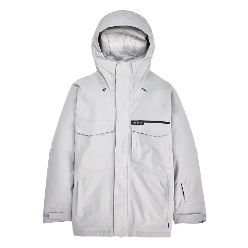 Men's Coats with Patchwork DesignsBurton 2024 Covert 2.0 Jacket - Silver Sconce