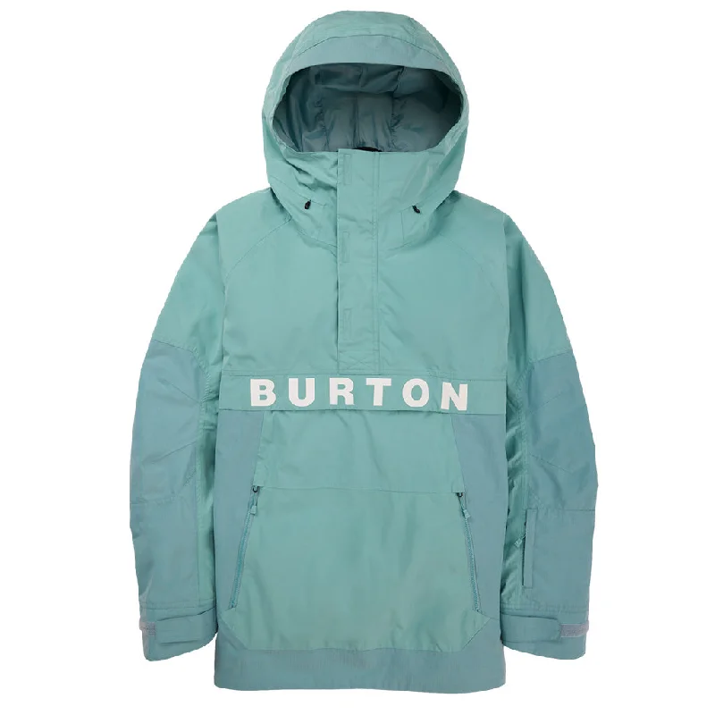 Versatile Men's Pea CoatsBurton 2024 Frostner Anorak Jacket - Rock Lichen