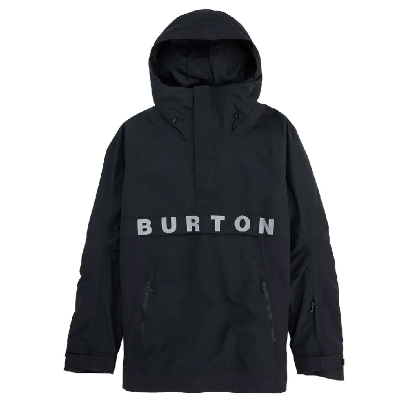 Men's Coats for WorkBurton 2024 Frostner Anorak Jacket - True Black