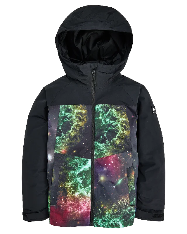 Men's Coats with Patchwork DesignsBurton Kids' Lodgepole 2L Snow Jacket - True Black/Painted Planets Men's Coats with Patchwork DesignsBurton Kids' Lodgepole 2L Snow Jacket - True Black/Painted Planets