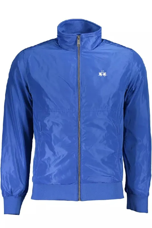 Men's Coats for Tall MenBlue Polyester Men Jacket