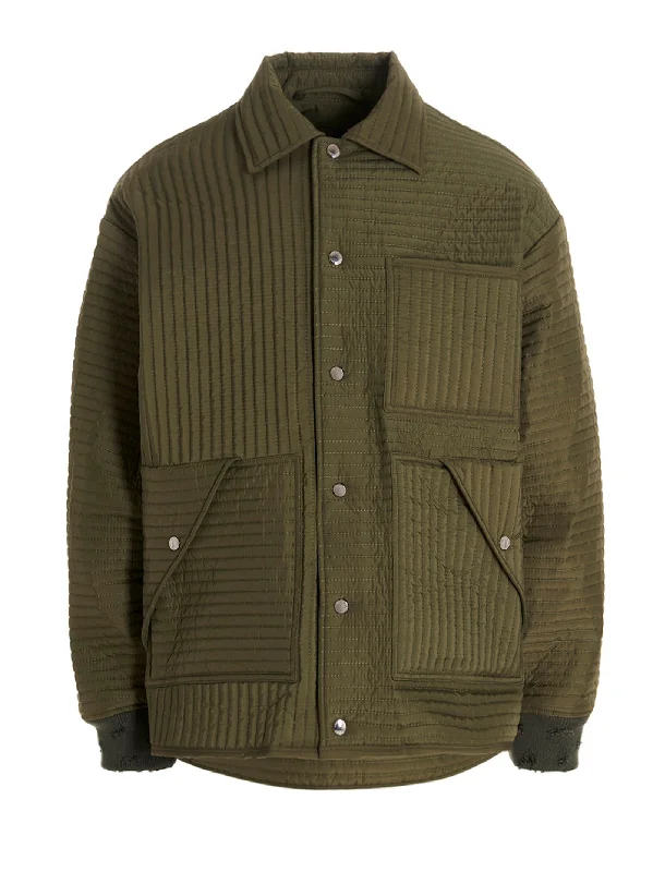 Men's Coats for Rainy WeatherChore Quilted Stripes Down Jacket
