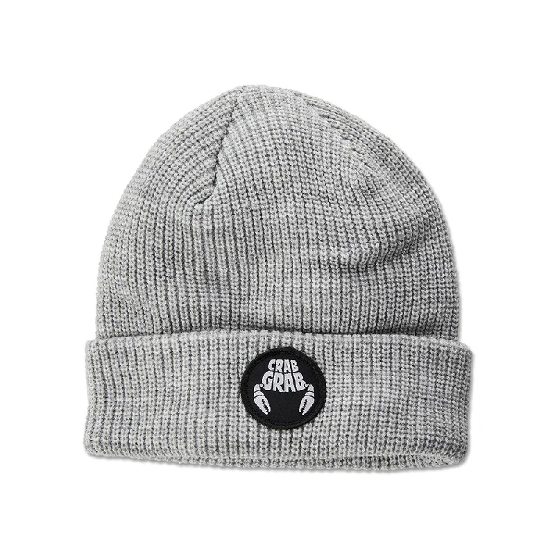 Trendy SnapbacksCrab Grab Circle Patch Beanie 2025