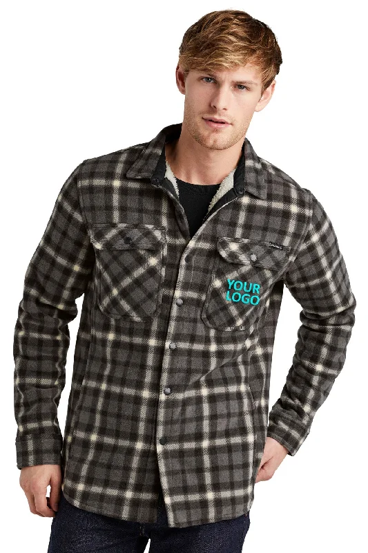 Men's Coats with Removable LiningsEddie Bauer Woodland Branded Shirt Jackets, Grey Steel Bone Men's Coats with Removable LiningsEddie Bauer Woodland Branded Shirt Jackets, Grey Steel Bone