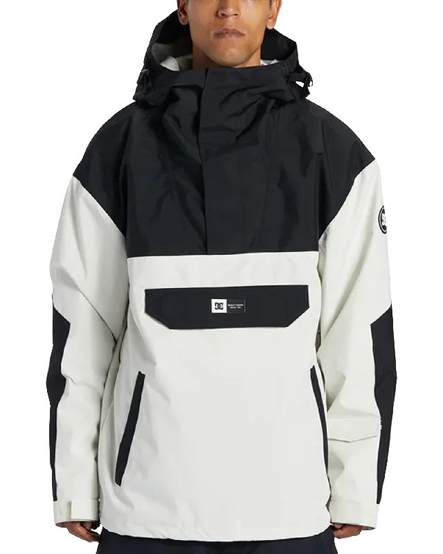 Classic Men's Trench CoatsDC DC-43 Technical Anorak Snow Jacket - Silver Birch