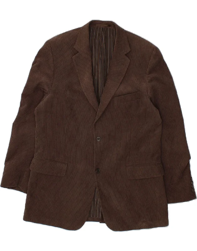Men's Coats with Velcro ClosuresDOUGLAS Mens 2 Button Corduroy Blazer Jacket UK 42 XL Brown Polyester Men's Coats with Velcro ClosuresDOUGLAS Mens 2 Button Corduroy Blazer Jacket UK 42 XL Brown Polyester