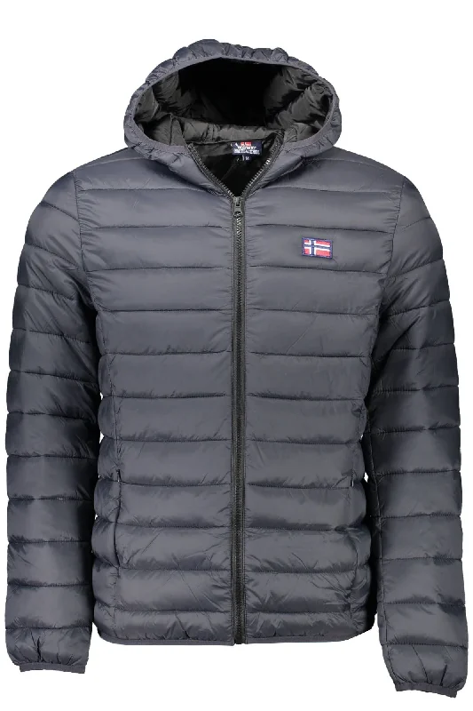 Functional Men's Ski JacketsBlack Polyamide Men Jacket