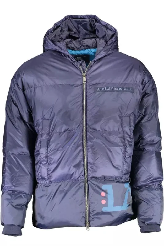 Men's Coats with Slim FitsBlue Feather Men Jacket