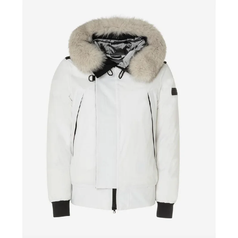 Men's Coats with Convertible CollarsElegant Four-pocket Jacket With Genuine Fox Fur Hood Men's Coats with Convertible CollarsElegant Four-pocket Jacket With Genuine Fox Fur Hood