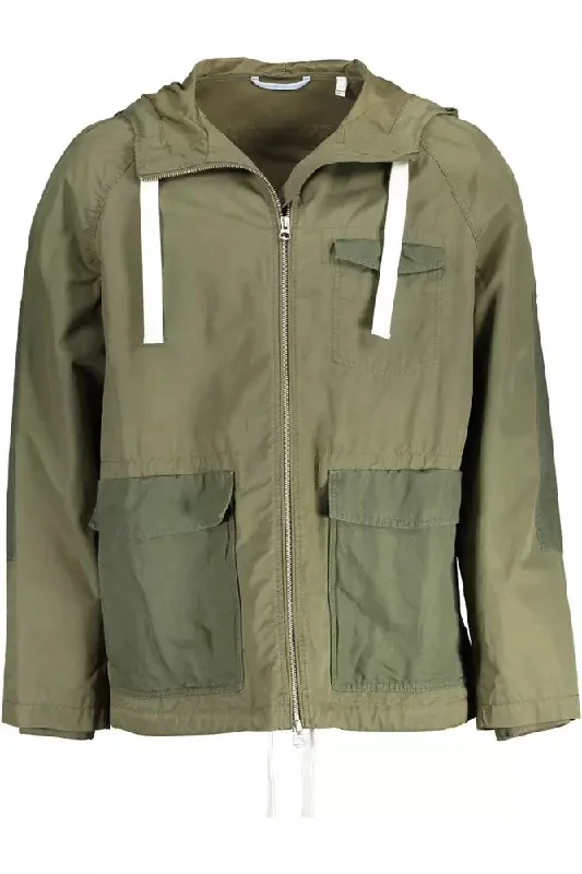 Men's Coats for Ice FishingGreen Cotton Men Jacket