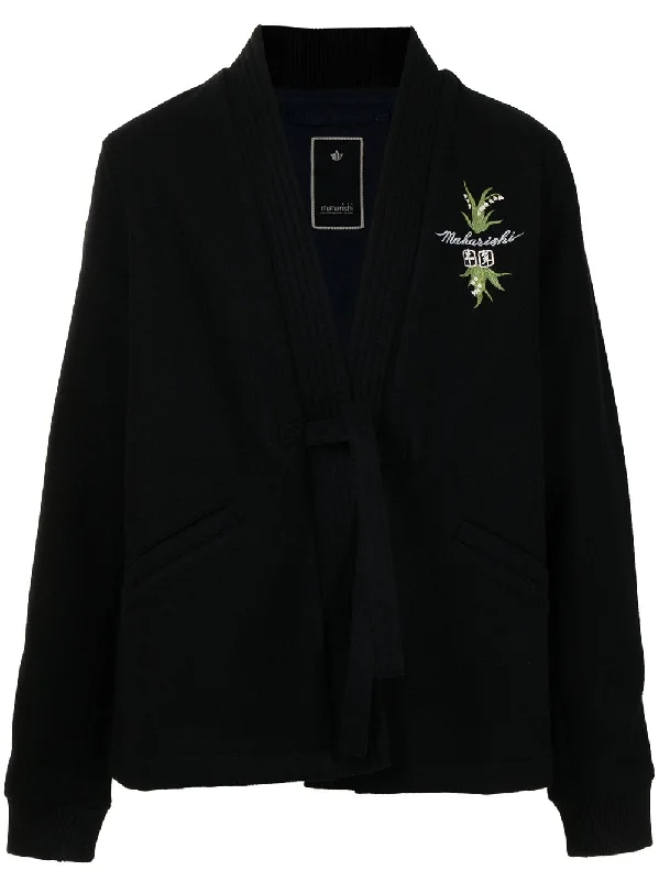 Fashionable Men's Denim JacketsEmbroidered-Logo Jacket